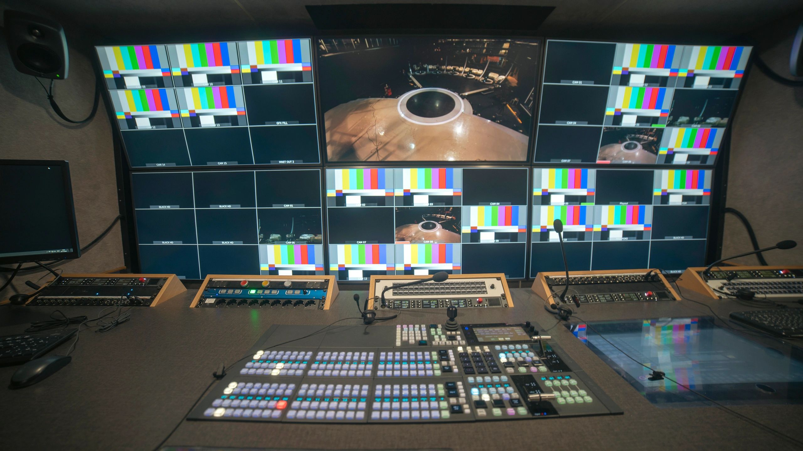 Control room screens supporting operational monitoring